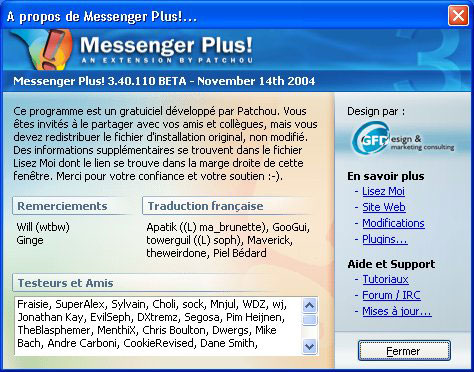 Messenger Plus !